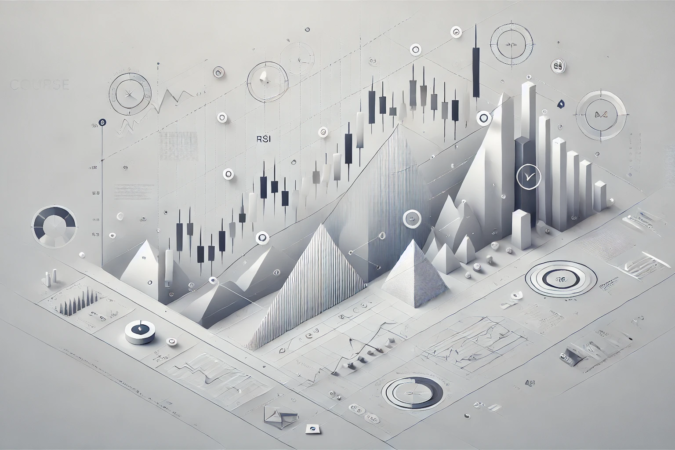 DALL·E 2024-10-17 22.53.08 - A minimalist and highly realistic course banner in 3_2 aspect ratio, focusing on sharp and essential trading elements. Shows a clean stock chart with